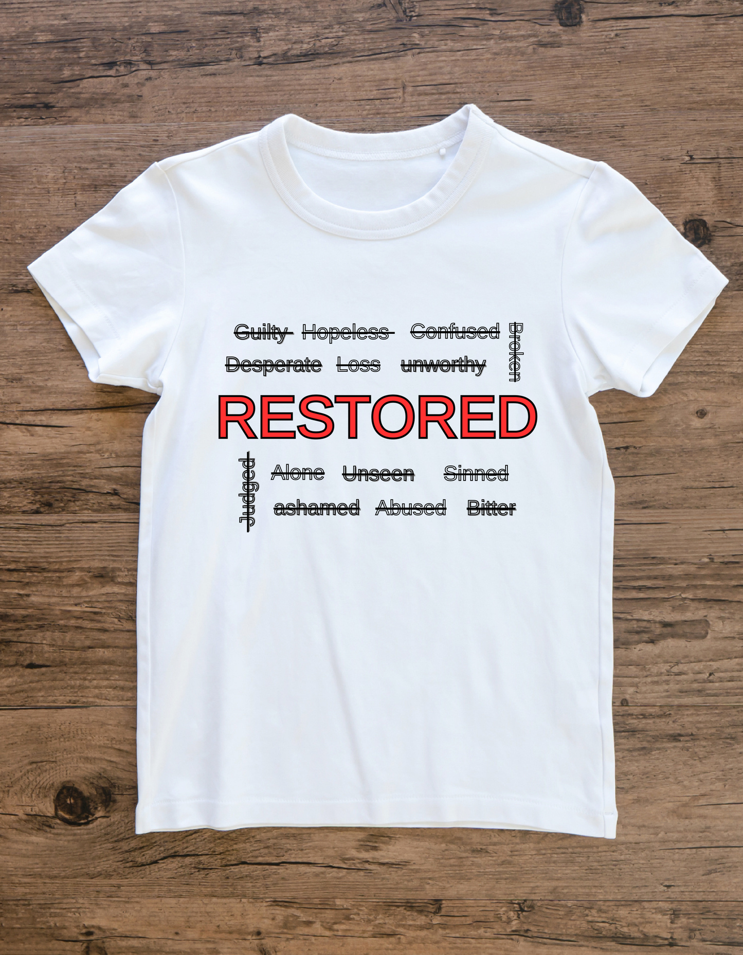 Word Cloud Restored T-Shirt